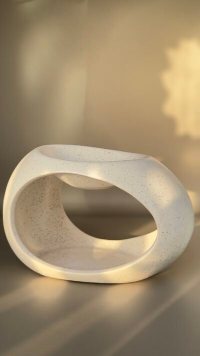 Egg-shaped Candle Holder